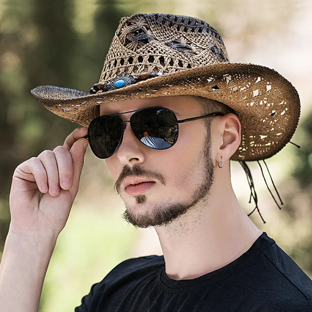 Straw Western Cowboy Hat