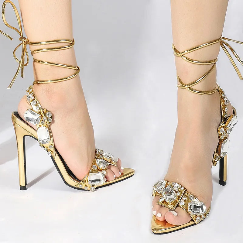 Golded Sandals